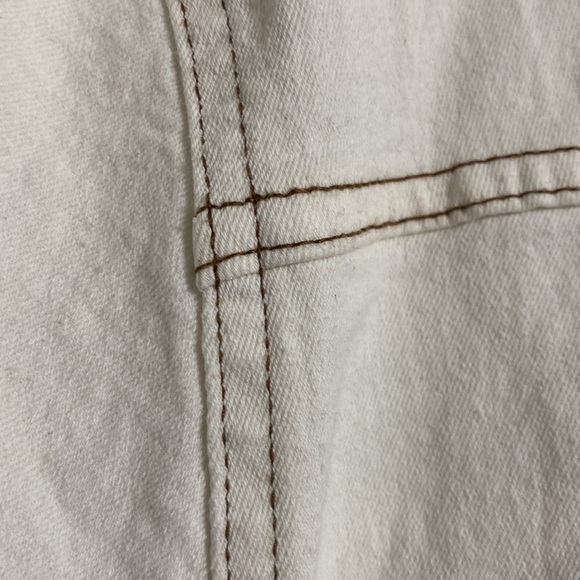 Ashley Stewart cotton womans cream belted Button-Up Jacket size 26/28 - Picture 9 of 13